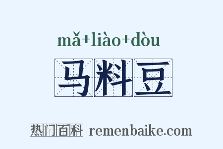 马料豆是什么意思的图片